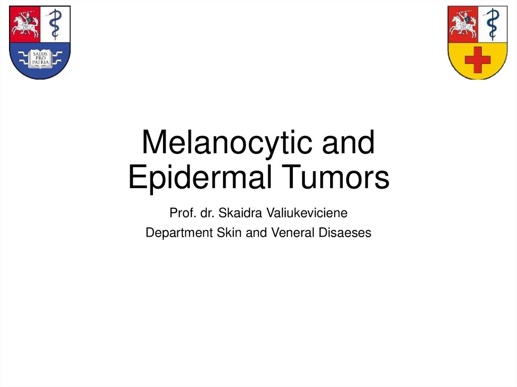 Melanocytic and Epidermal Tumors