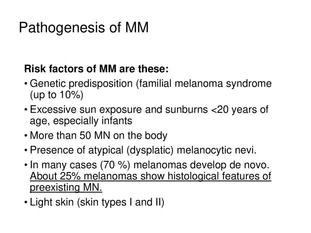 Pathogenesis of MM