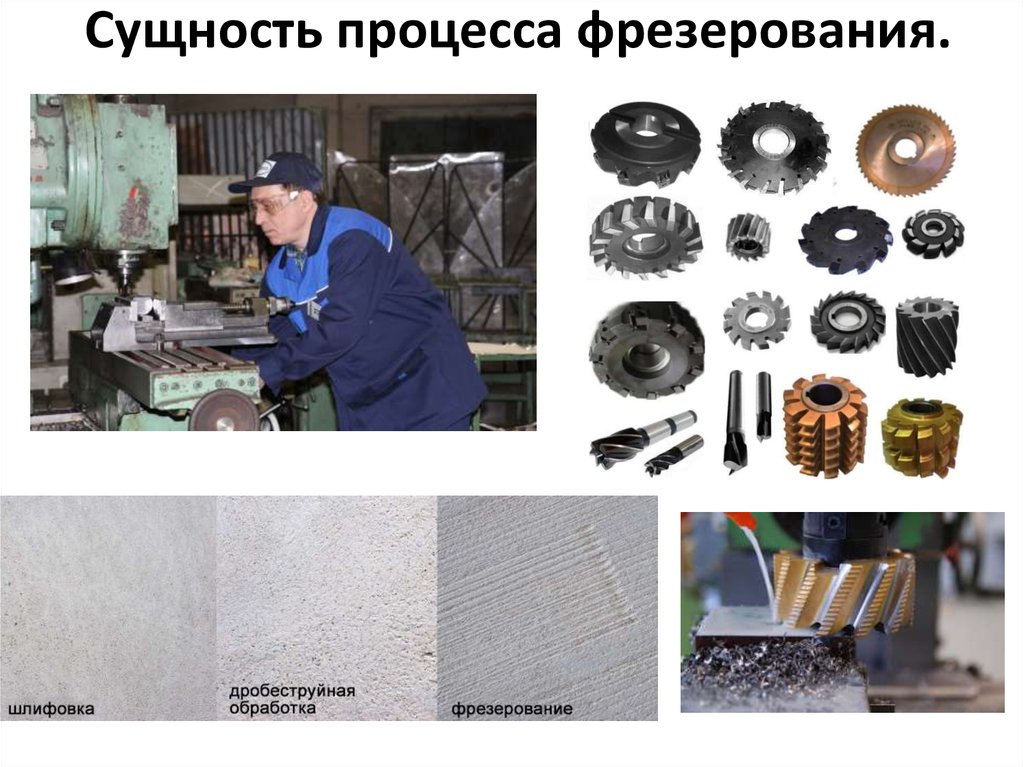 Сущность процесса фрезерования. 