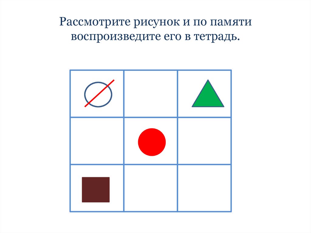 Рисуем по памяти