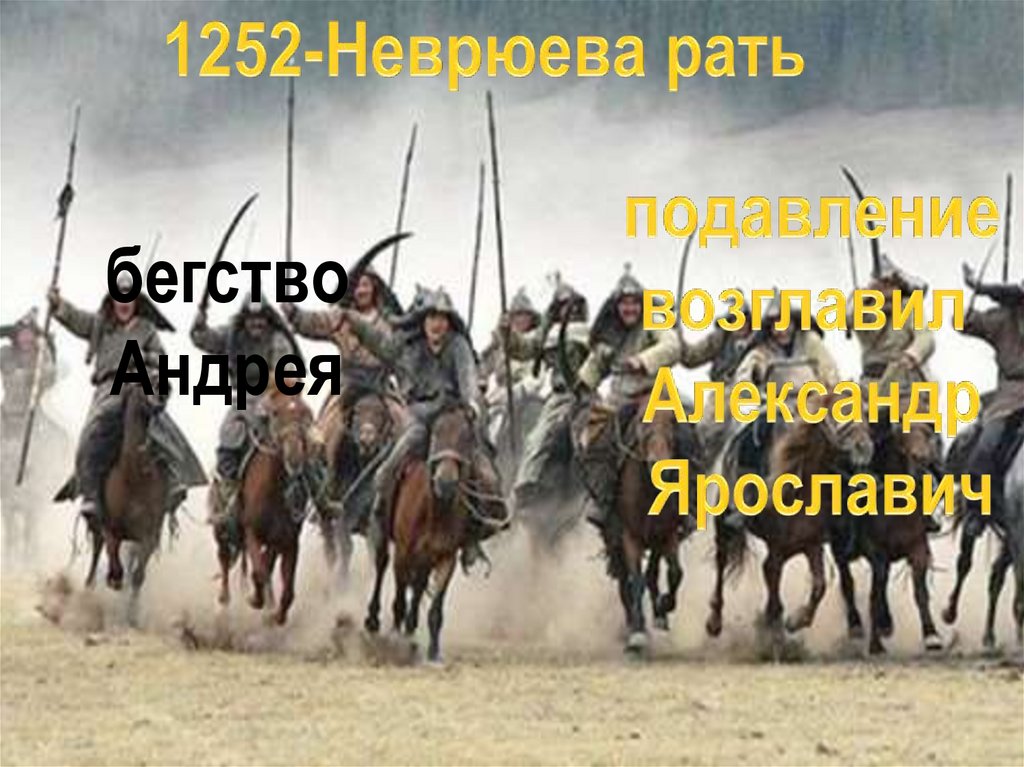 Неврюева рать. Неврюева рать 1252 г. Неврюева рать Андрей Ярославич. 1252 Восстание против золотой орды.