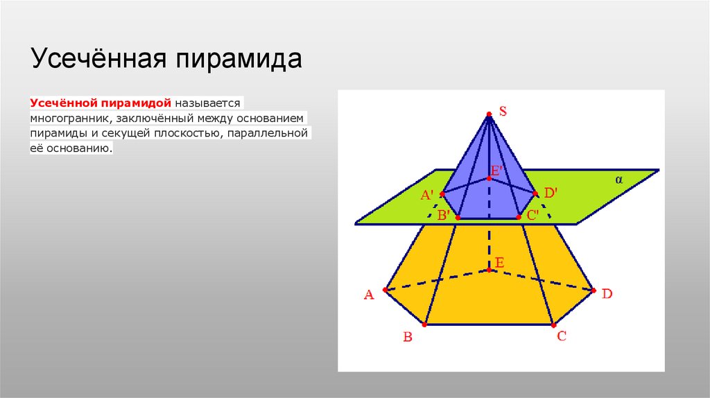 Пятиугольная усеченная пирамида. Правильная треугольная усеченная пирамида. Усеченная пирамида тетраэдр.