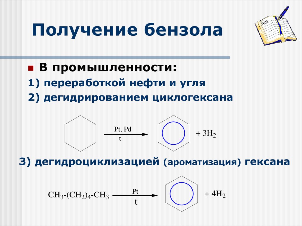 Получение бензола 3 реакции. Промышленный метод получения бензола. Способы получения бензола реакции. Как получить гомологи бензола. Получение бензола 3 способа.