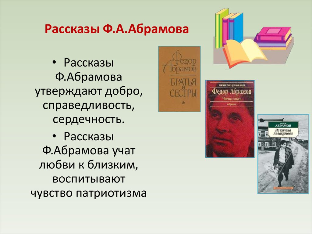 Ф а абрамов презентация