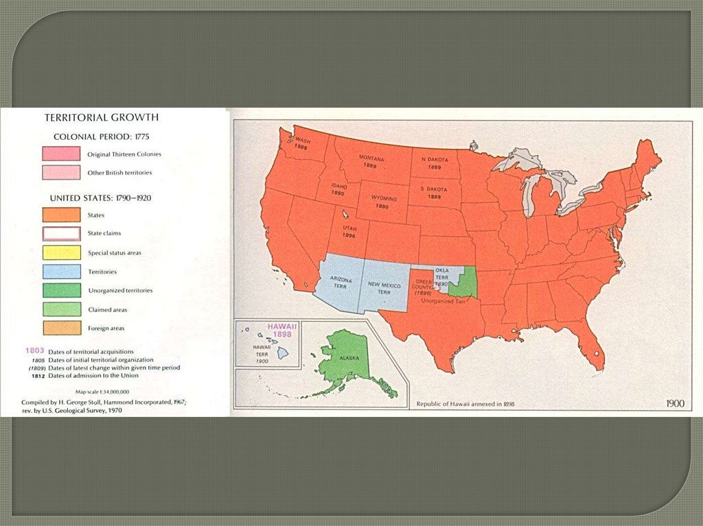 British territories. Annexed Territories. Settlement-Movement. The Territory of growth. Settling the West of America presentation.