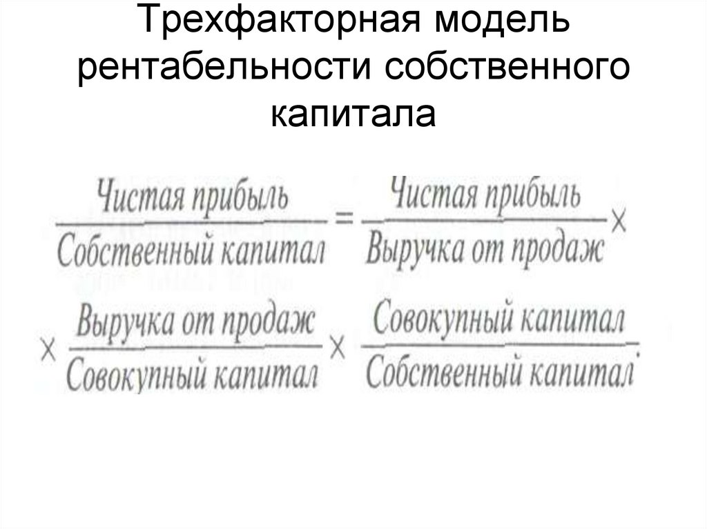 Контрольная работа по теме Показатели рентабельности собственного капитала