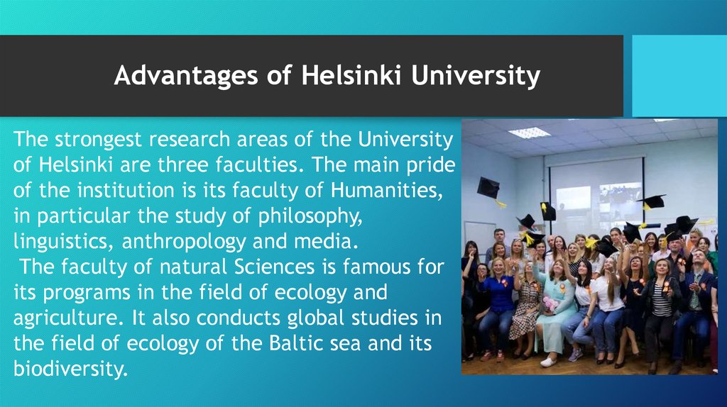 Advantages of Helsinki University