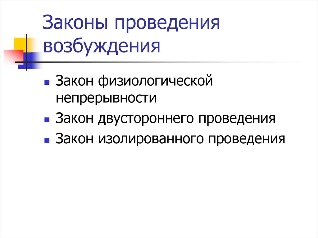 Проводить закон. Законы проведения возбуждения закон непрерывности. Закон физиологической непрерывности. Опыт Бабухина закон двустороннего проведения возбуждения. График закон физиологической непрерывности.