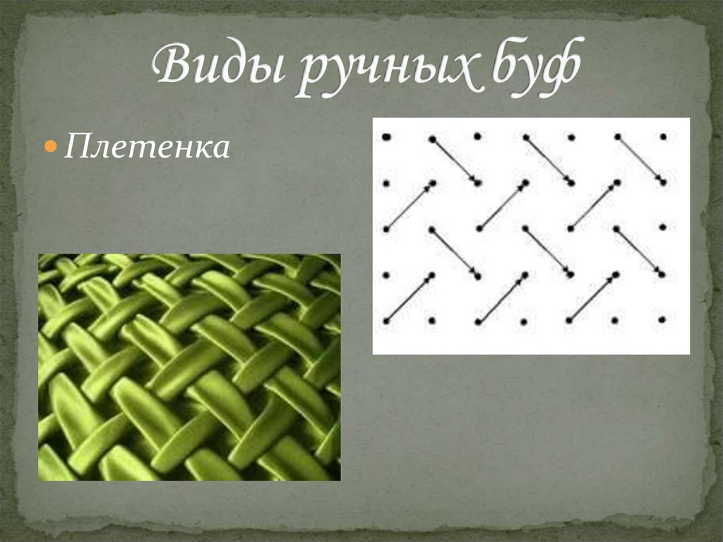 Виды ручных буф