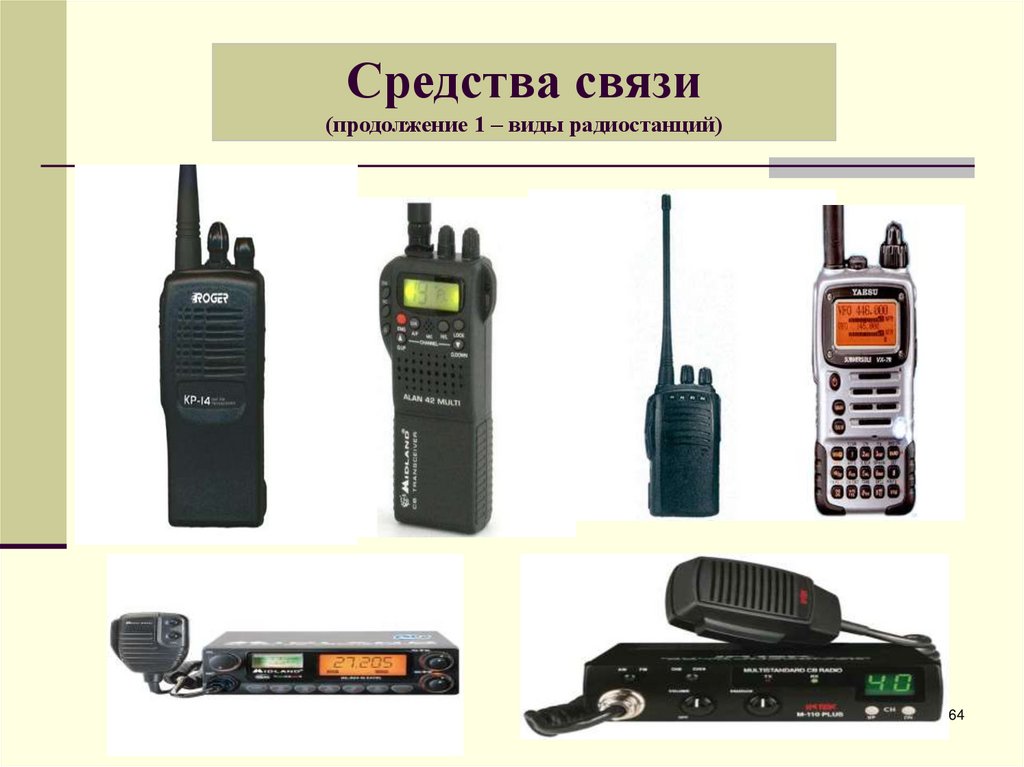 Особенности средства связи. Средства связи. Технические средства радиосвязи. Средства связи радиостанции. Типы радиостанций.