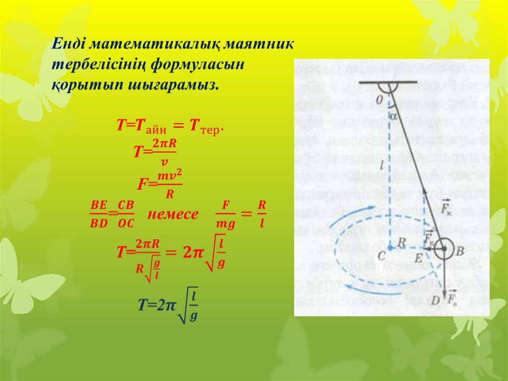 Математикалық маятник периоды. Маятник. Серіппелі маятник. Математикалық маятник. Серіппелі маятник формуласы.