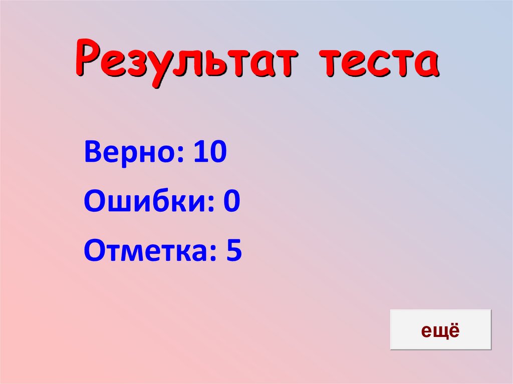 Тест верно. Результат теста 4 ошибки. Отметка об ошибке. Ошибки и верные. 2 Ошибки из 15.