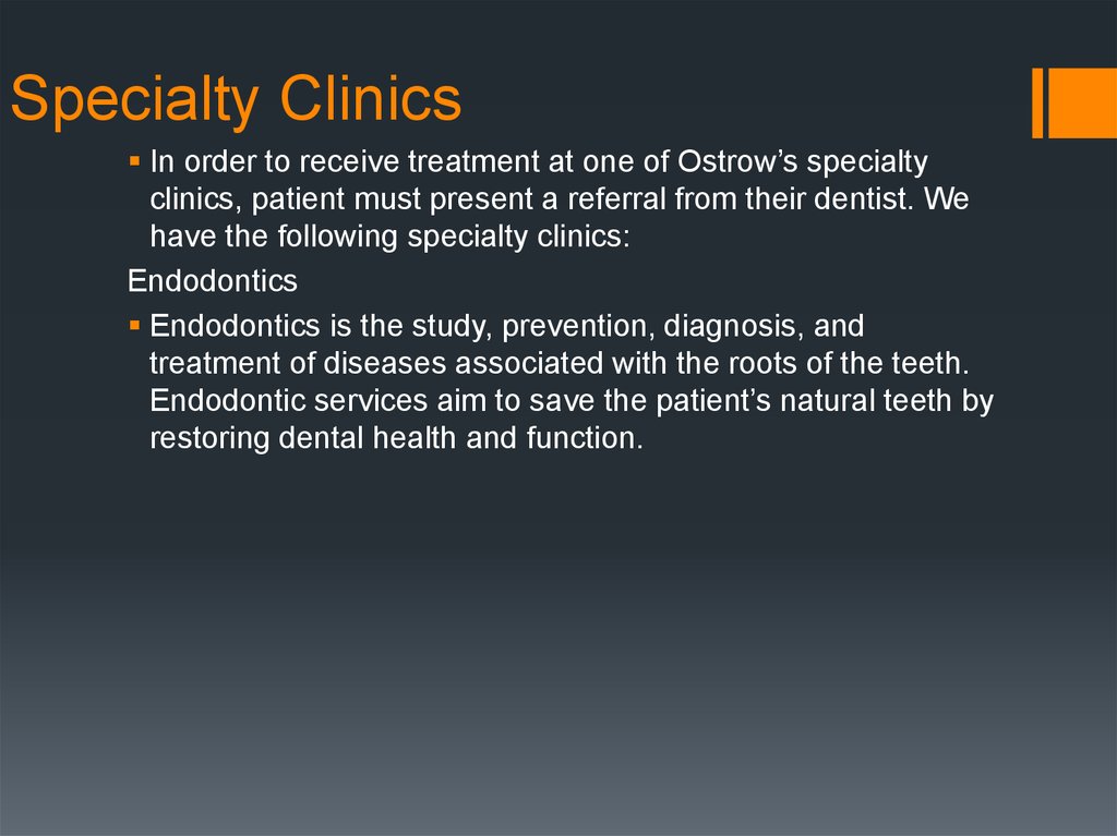 Specialty Clinics
