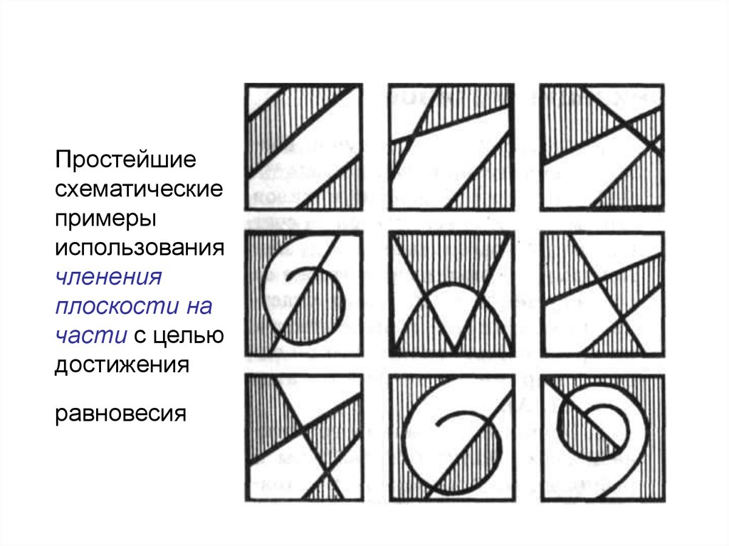 Образ плоскости. Статика и динамика в композиции. Членение плоскости. Монокомпозиция в декоративном искусстве Общие принципы. Крупный модуль членения в композиции. Пример монокомпозиции.