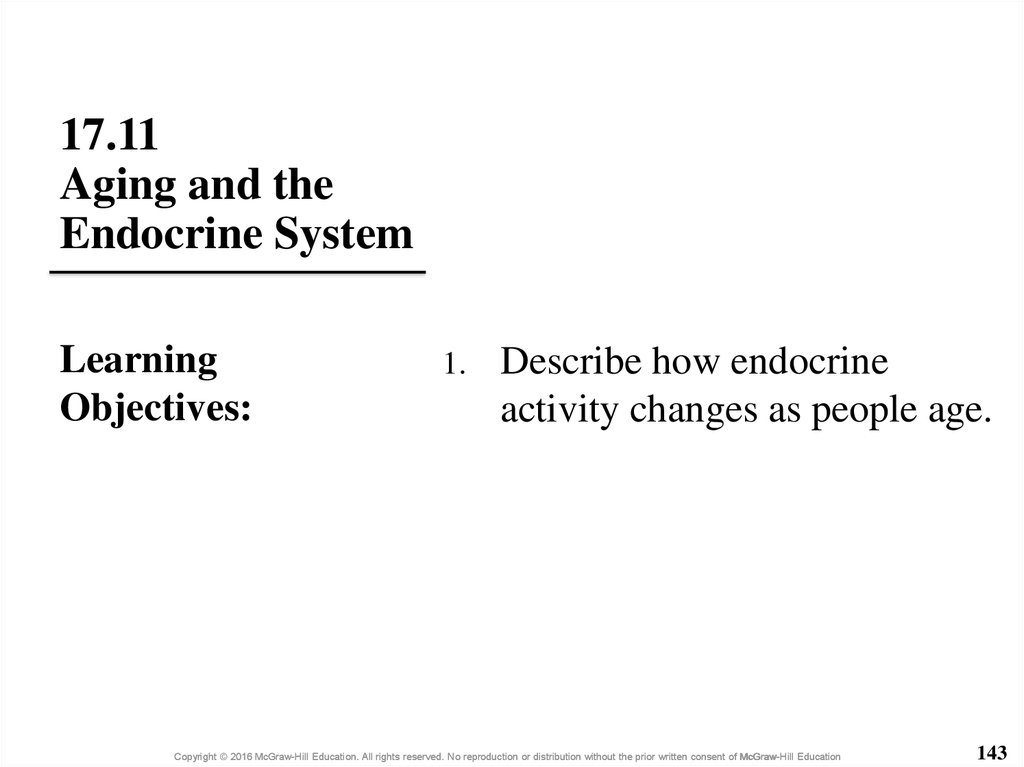 17.11 Aging and the Endocrine System