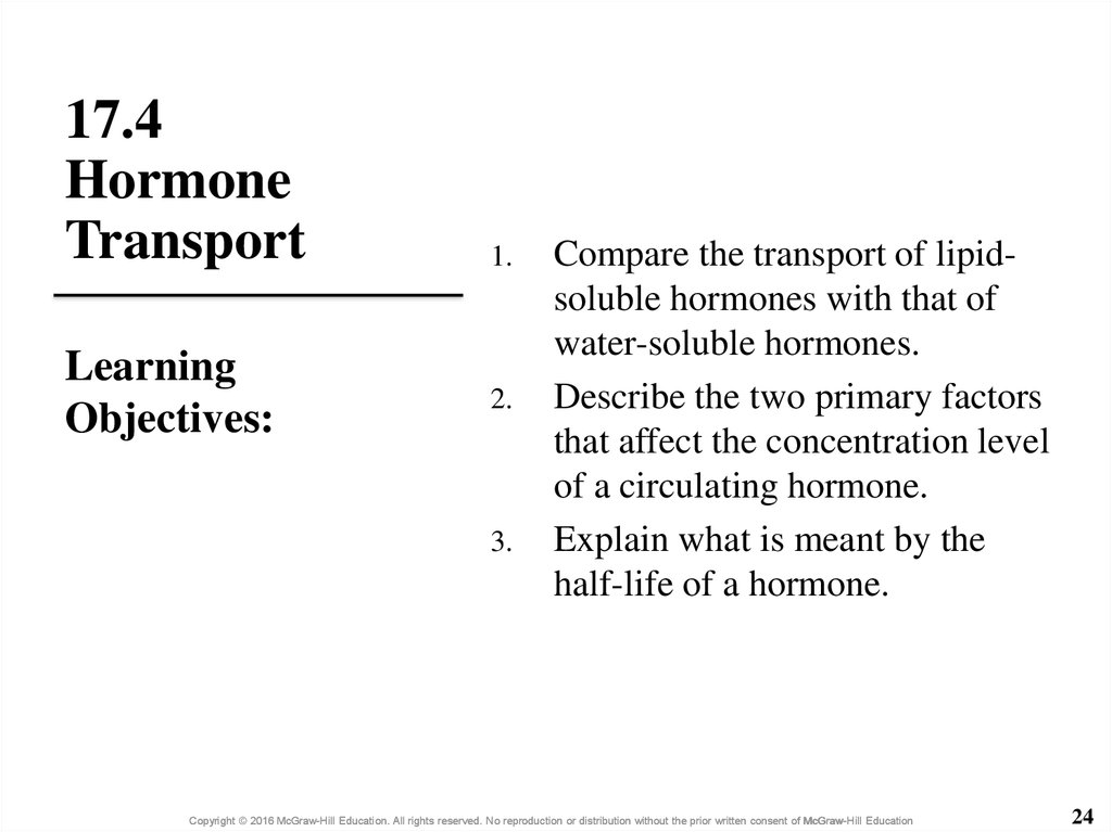 17.4 Hormone Transport