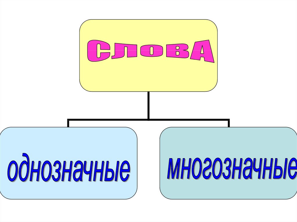 Однозначные и многозначные слова 5 класс презентация