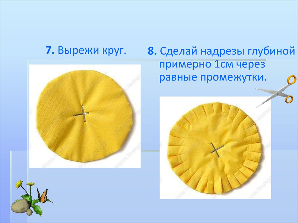 Какие бывают ткани изделие из бумаги и ватных дисков одуванчик презентация