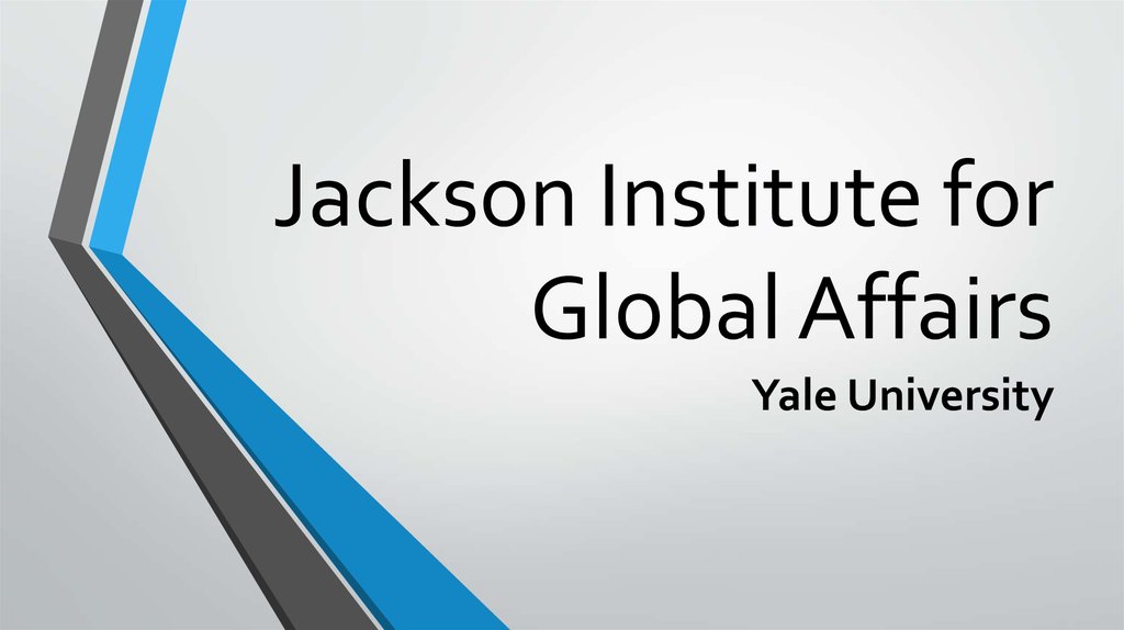 Jackson Institute for Global Affairs