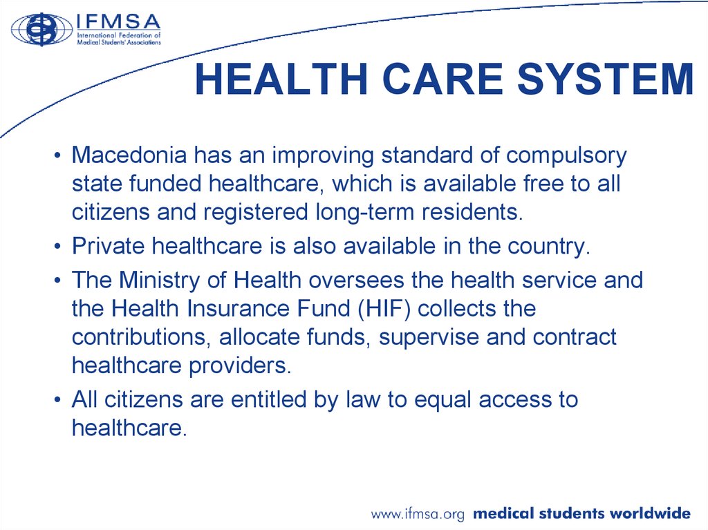 HEALTH CARE SYSTEM