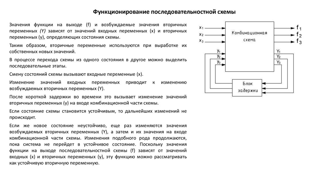 Последовательностная схема это