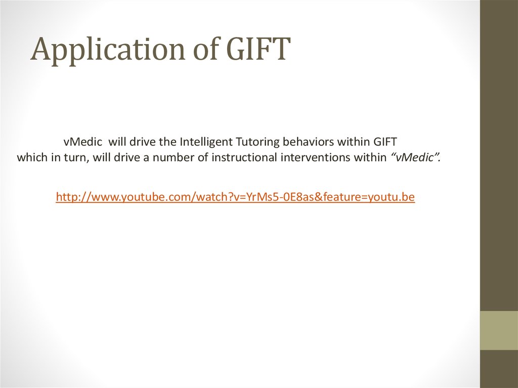 Application of GIFT