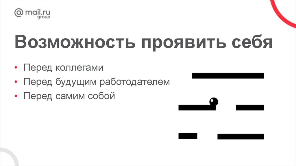 Возможность проявить себя