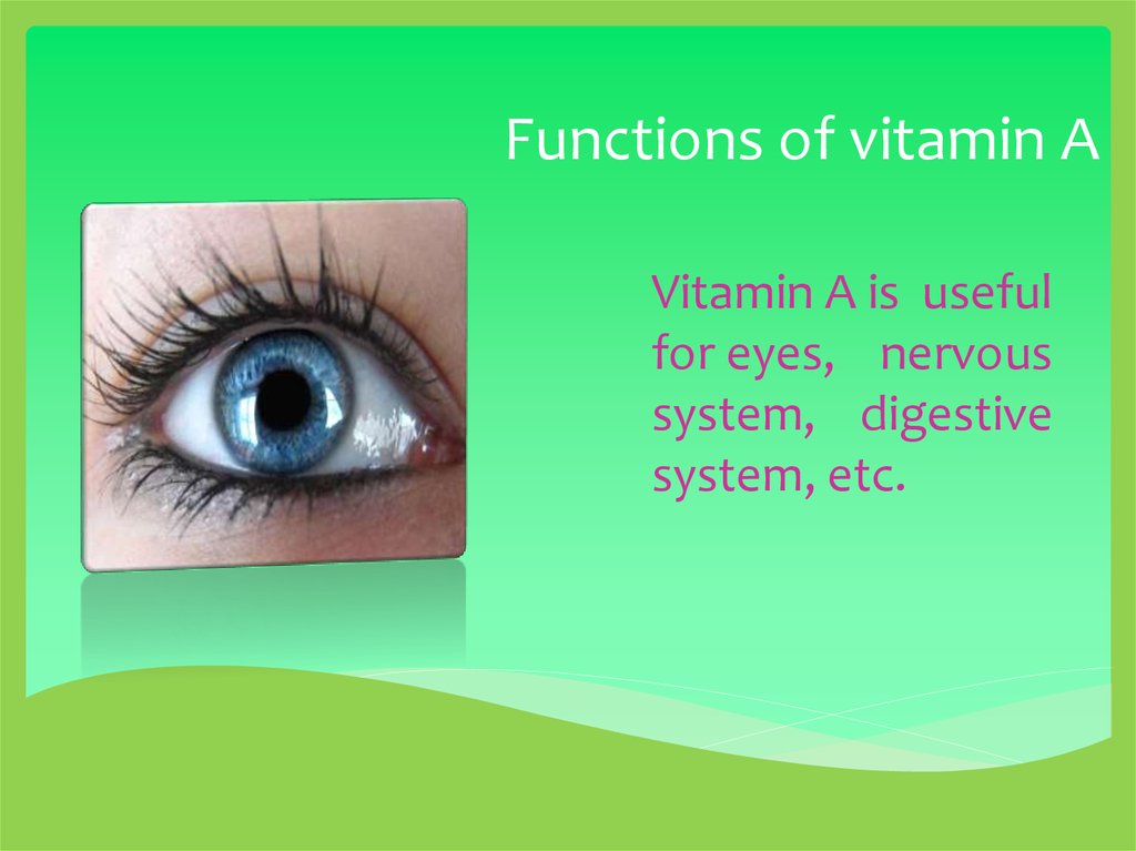 Functions of vitamin A