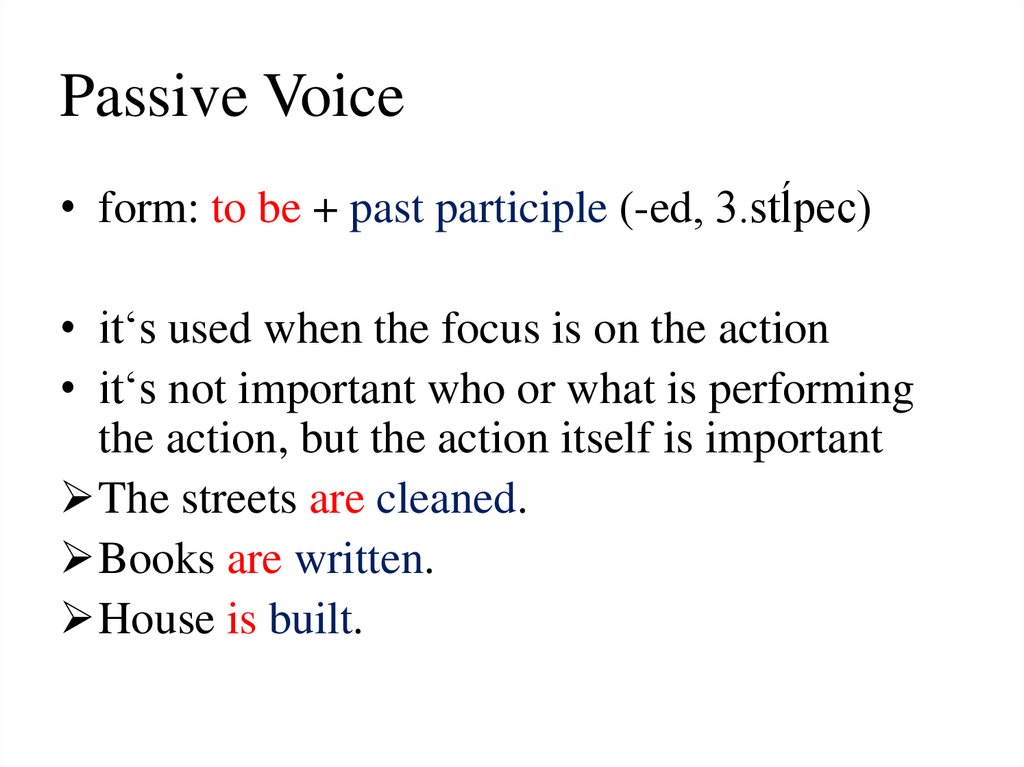 Passive voice презентация