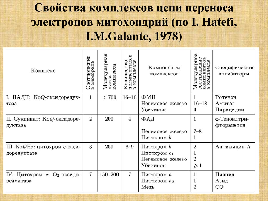 Цепи переноса. Компоненты митохондриальной цепи переноса электронов таблица. Комплексы цепи переноса электронов. Характеристика комплексов дыхательной цепи. Компоненты митохондриальной цепи переноса электронов.