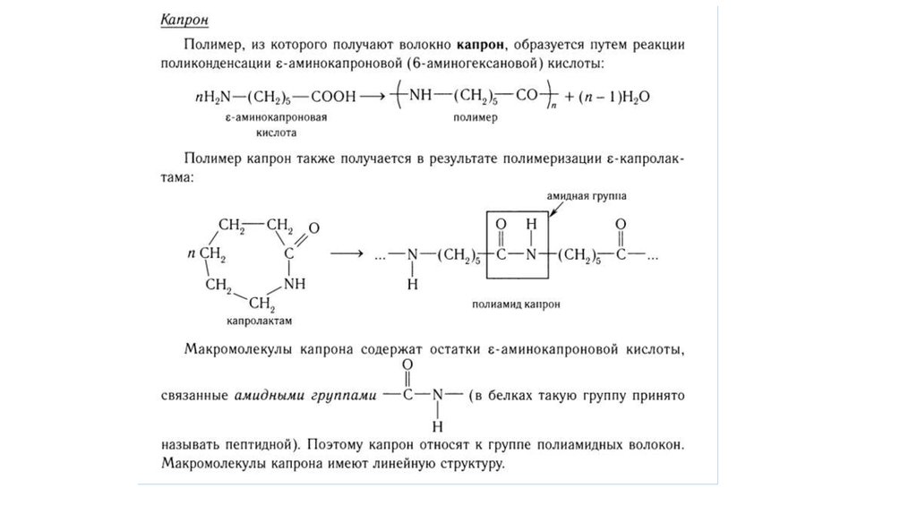 Капрон схема получения