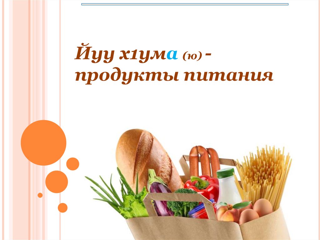 Презентация продукты питания