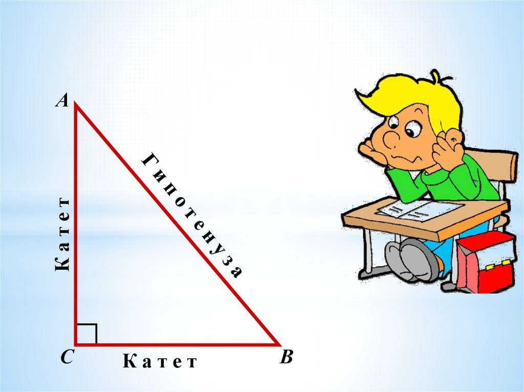 Гипотенуза и катет картинки