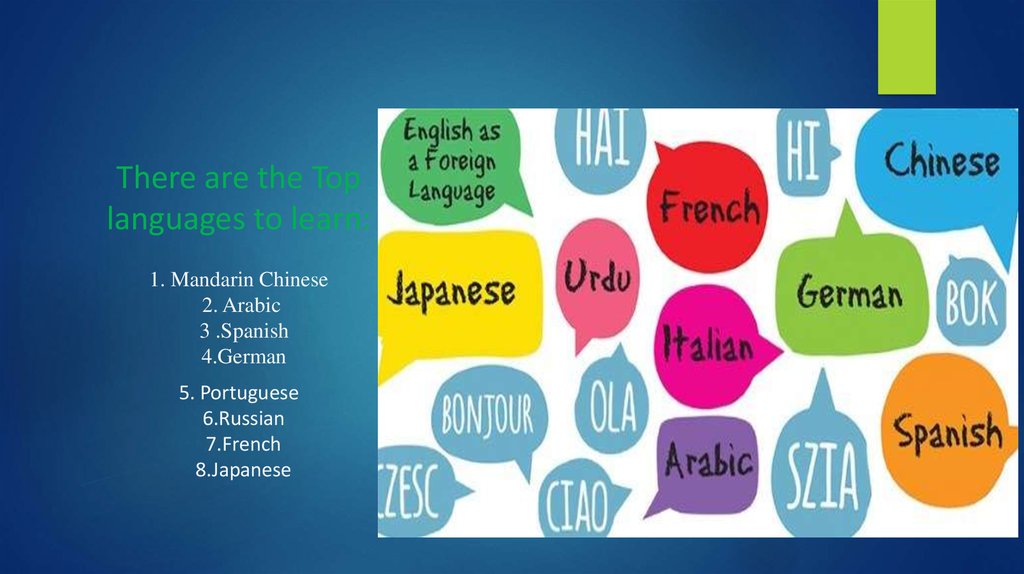 There are the Top languages to learn: