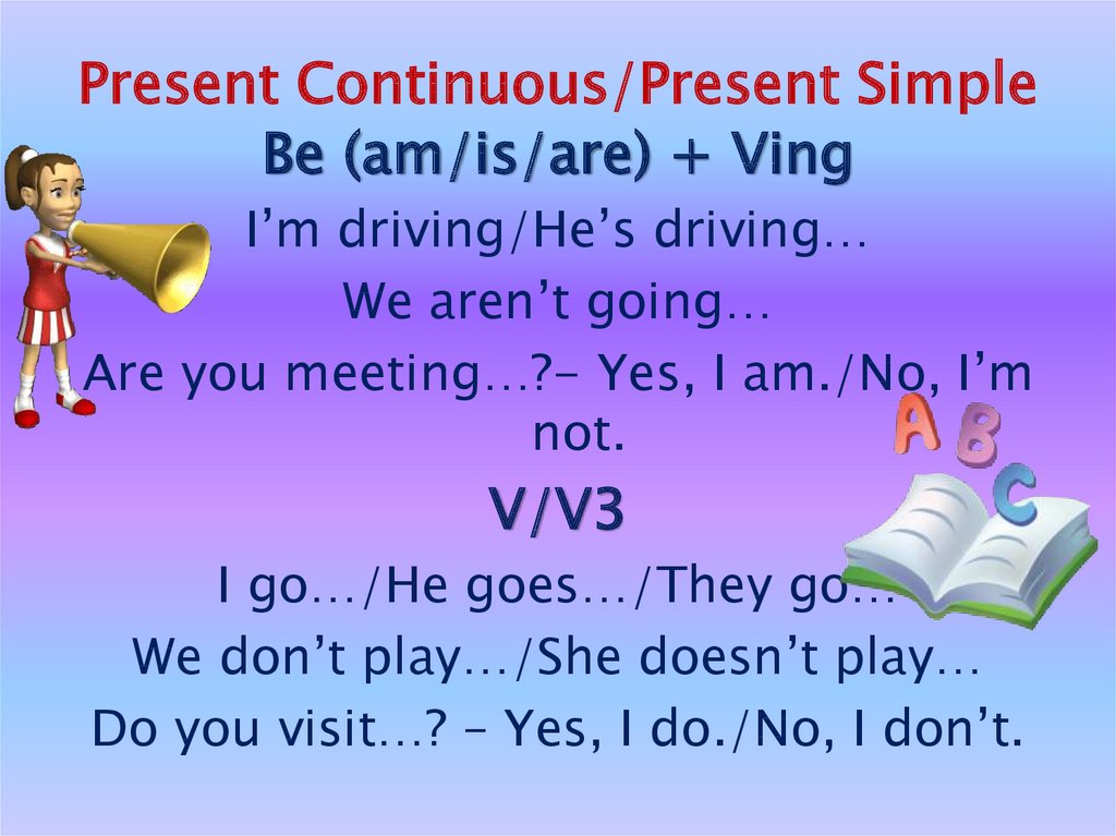 Present Continuous/Present Simple