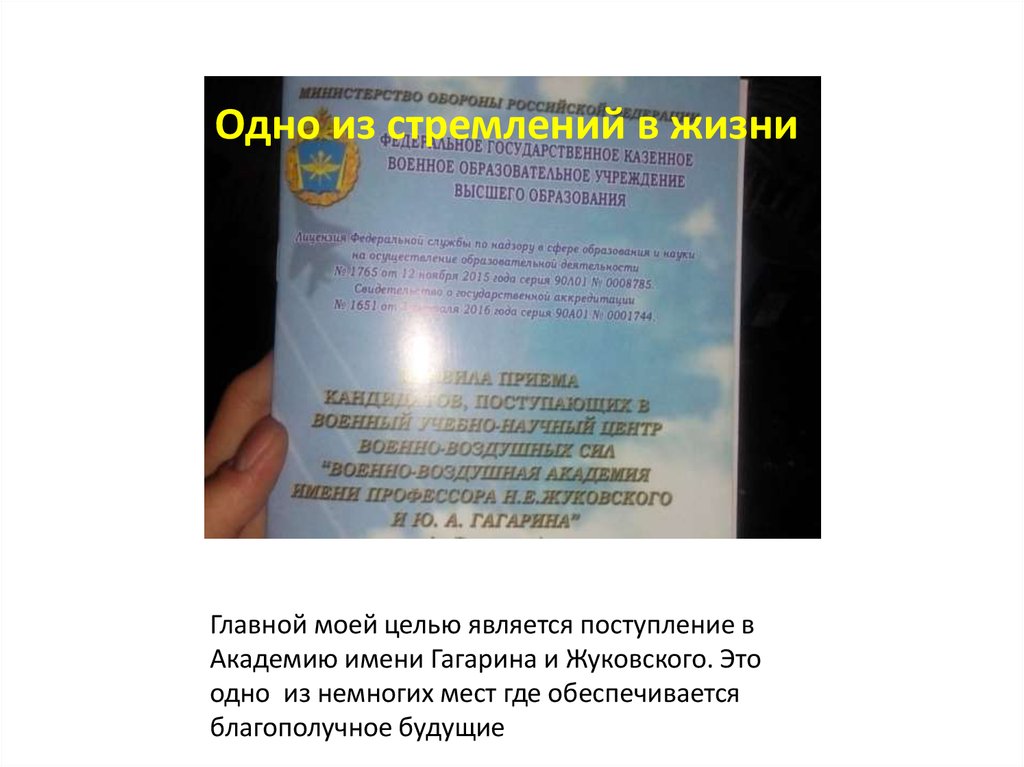 Одно из стремлений в жизни