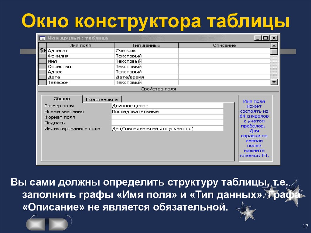 Заполнением 8. Окно конструктора таблиц. Окно конструктора таблиц access. Элементы окна конструктора запросов. Справочные таблицы для конструкторов.