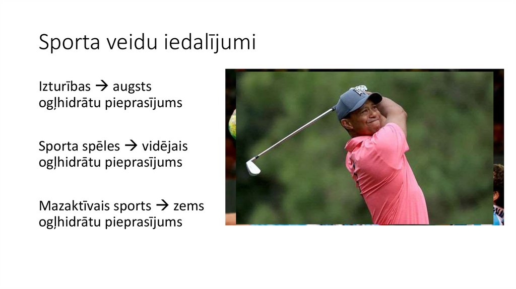 Sporta veidu iedalījumi