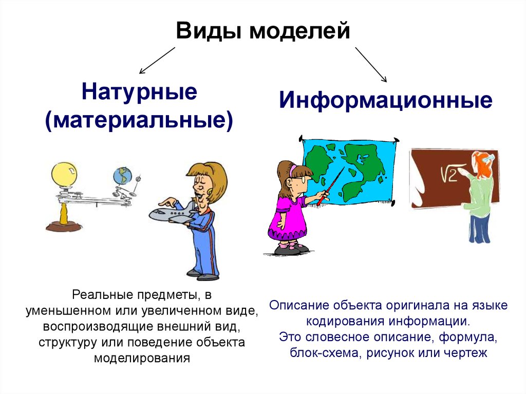 10 моделирование. Натурные и информационные модели. Натурные модели примеры. Примеры натурных и информационных моделей. Виды моделей натурные и информационные.