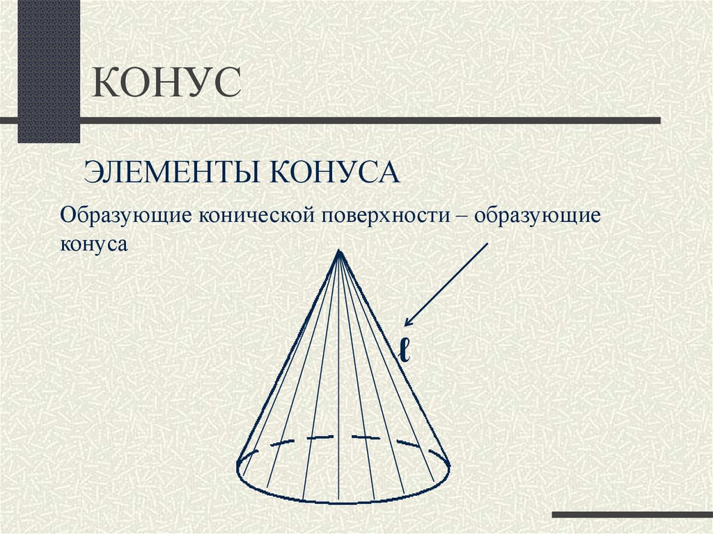 Образующая поверхности конуса. Формулы для конуса в геометрии 11 класс. Элементы конуса. Конус и его элементы. Конус элементы конуса.