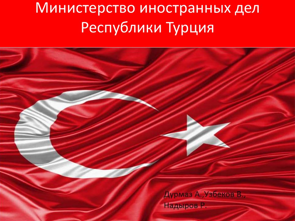 Министерство иностранных дел Республики Турция