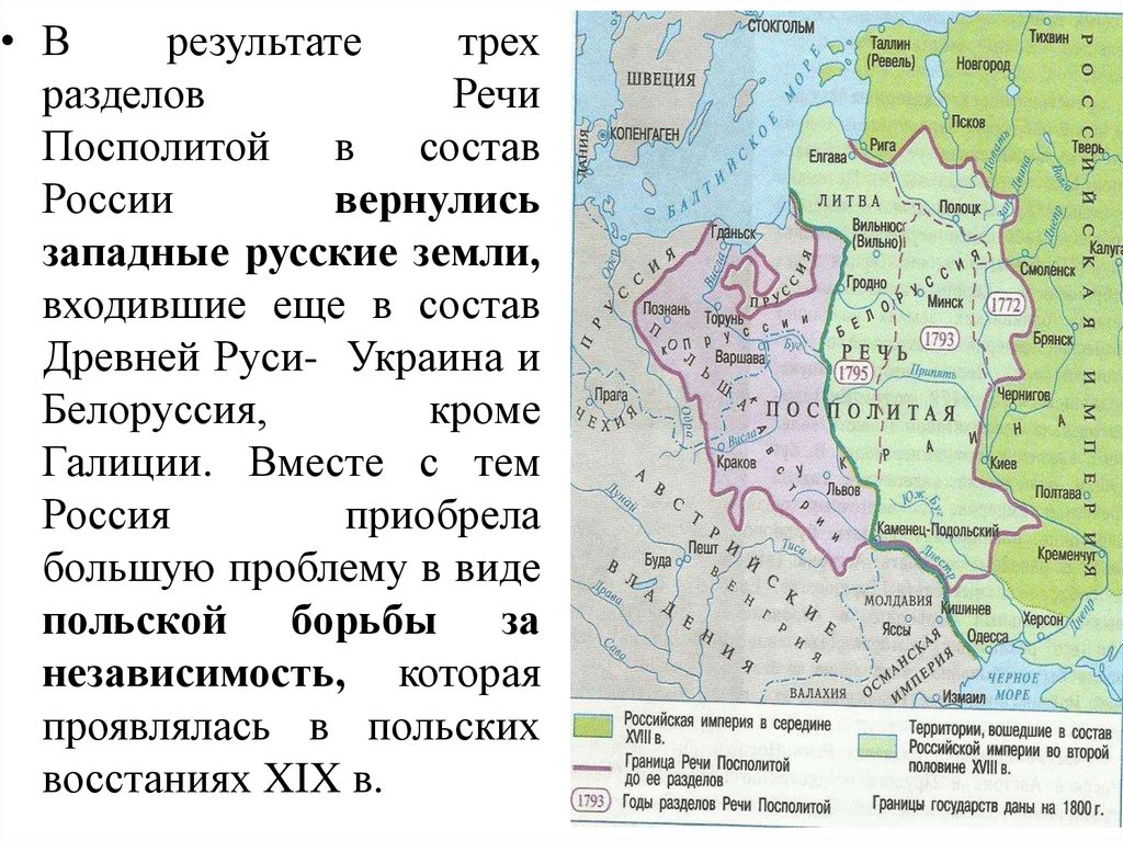 Территория вошла в состав. Разделы речи Посполитой и внешняя политика России в конце 18 века. Раздел речи Посполитой и внешняя политика России. Разделы речи Посполитой 8 класс 18 век. Внешняя политика три раздела речи Посполитой.