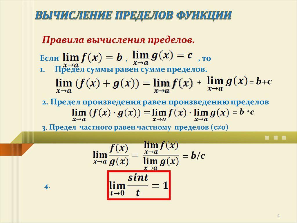 Предел функции презентация 10 класс презентация