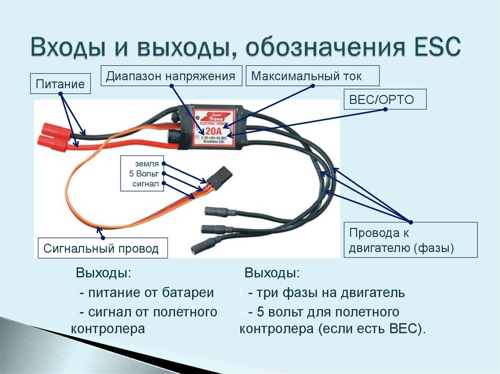 Схема работы esc