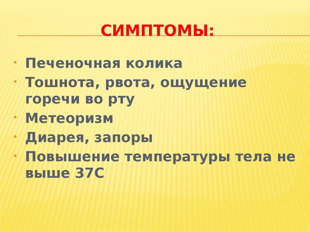 Симптомы: