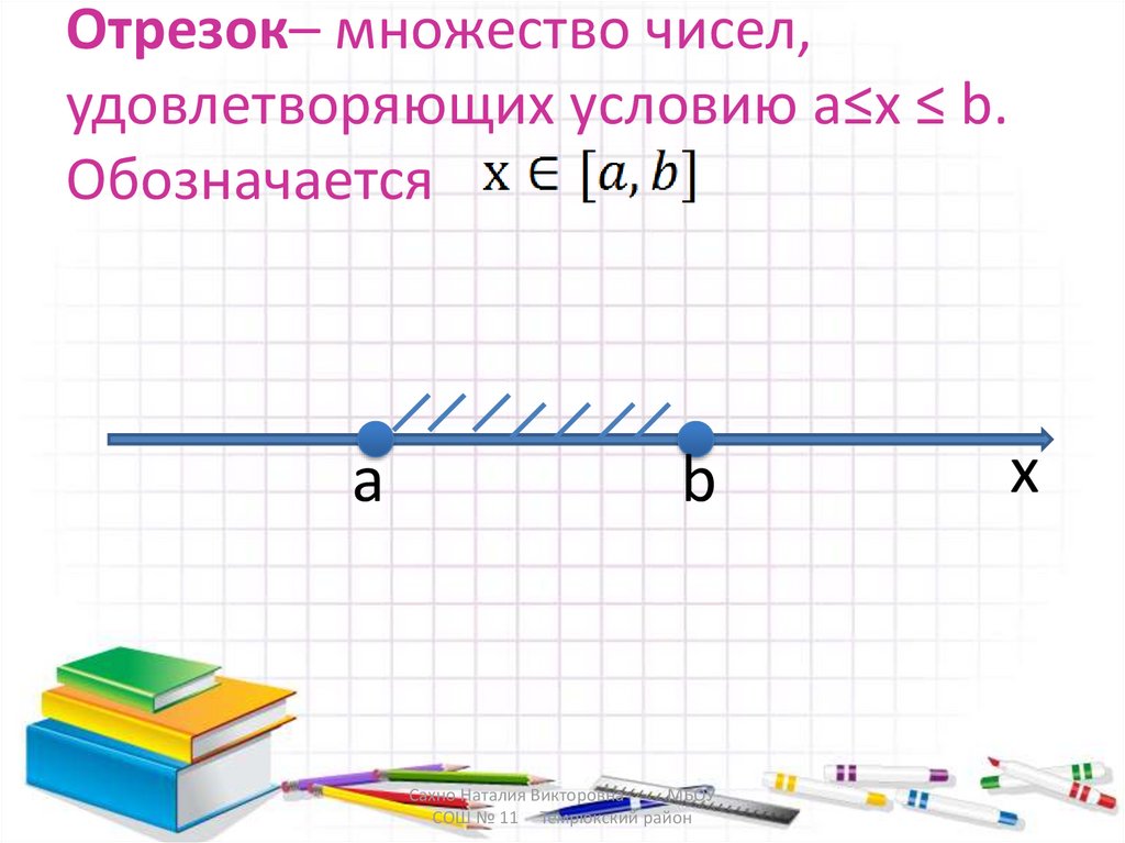 Алгебра 8 числовые промежутки презентация 8 класс