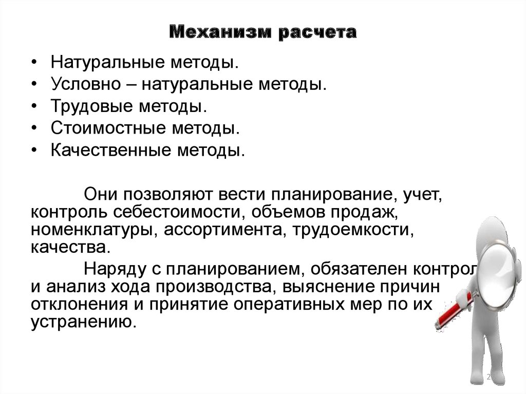 Условный метод