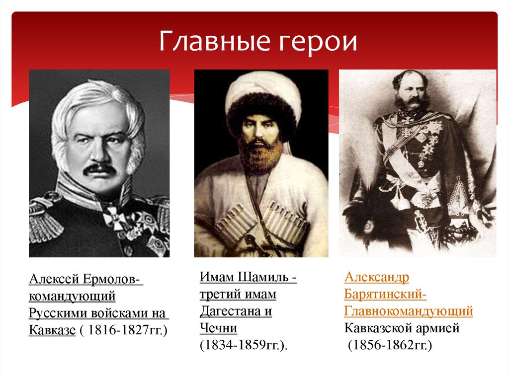 Главные герои кавказский. Война на Кавказе 1817-1864 Шамиль. Шамиль участники кавказской войны. Герои кавказской войны 1817-1864. Кавказская война 1817-1864 Шамиль и ермолов.