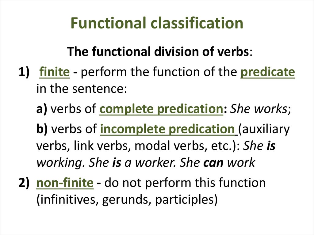 Function verb