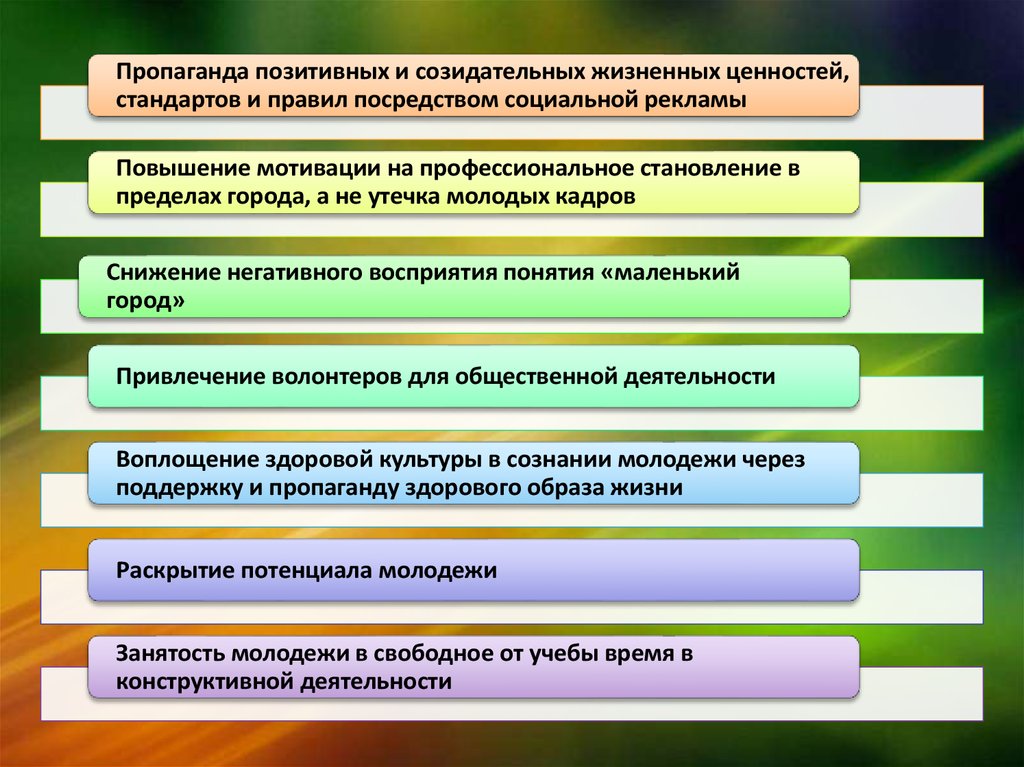 Обоснование социальной значимости проекта зож